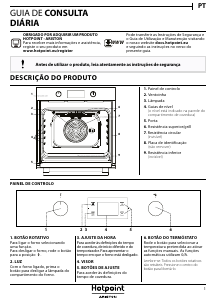 Manual Hotpoint 7O 5FA 841 JH IX HA Forno