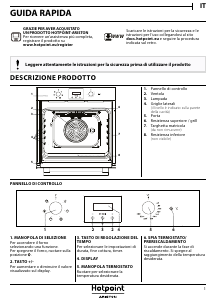 Manuale Hotpoint FA 55Y4 IX Forno