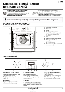 Manual Hotpoint FA 55Y4 IX Cuptor