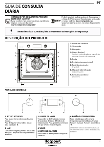 Manual Hotpoint FA2 841 JH BL HA Forno