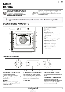 Manuale Hotpoint FA2 844 H IX HA Forno