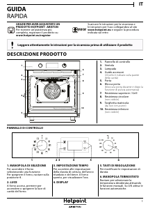 Manuale Hotpoint FA3 840 P IX HA Forno