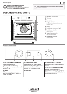 Manuale Hotpoint FA3 841 H WH HA Forno