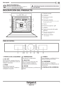 Manual de uso Hotpoint FI4 854 P IX HA Horno