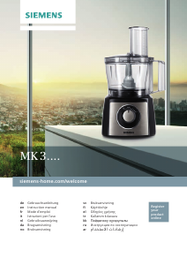 Manual Siemens MK3501M Food Processor