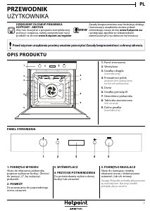 Instrukcja Hotpoint FI6 861 SH BL HA Piekarnik