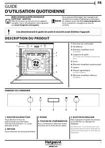 Mode d’emploi Hotpoint FI6 861 SH BL HA Four