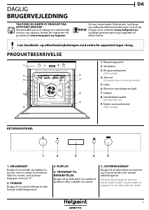 Brugsanvisning Hotpoint FI6 861 SH BL HA Ovn