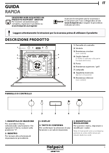 Manuale Hotpoint FI6 861 SH IX HA Forno