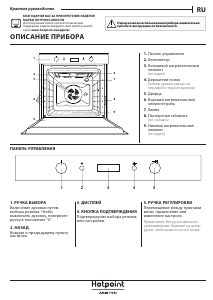 Руководство Hotpoint FI6 861 SP IX HA духовой шкаф