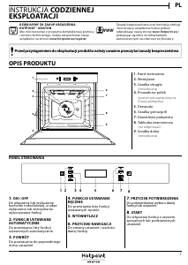 Instrukcja Hotpoint FI6 871 SC IX HA Piekarnik