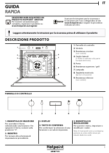 Manuale Hotpoint FI7 861 SH CF HA Forno