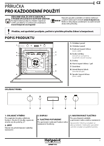 Manuál Hotpoint FI7 861 SH IX HA Trouba