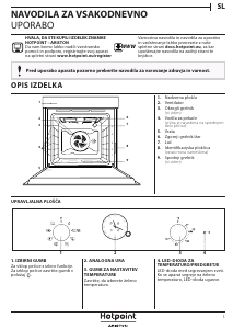 Priročnik Hotpoint FIT 804 C OW HA Pečica