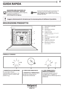 Manuale Hotpoint FIT 804 H IX HA Forno