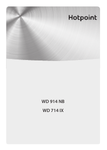 Manual Hotpoint WD 914 NB Sertar termic
