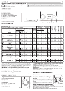 Manual Hotpoint NS722U WK EU N Washing Machine