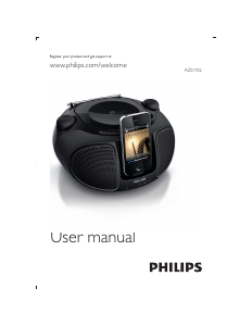 Manual Philips AZD102 Speaker Dock