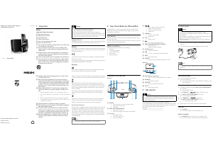 Manual Philips DC220 Speaker Dock