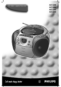 Instrukcja Philips AZ1140 Zestaw stereo