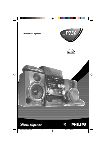 Manual Philips FW-P750 Stereo-set