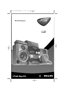 Használati útmutató Philips FW-P750 Sztereóberendezés