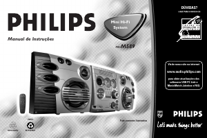 Manual Philips FWM589 Aparelho de som