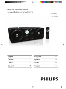 Käyttöohje Philips MCM1050B Stereosetti