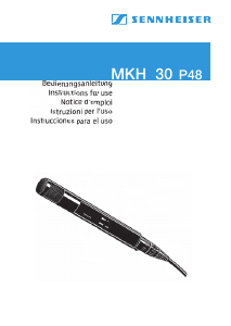 Manual Sennheiser MKH 30-P48 Microphone