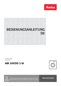 Bedienungsanleitung Amica WA 14690-1 W Waschmaschine