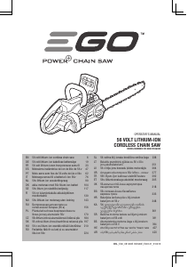 Посібник EGO CS1401E Ланцюгова пилка