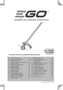 كتيب EGO STA1500 ماكينة تقليم حشائش