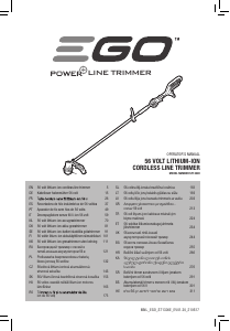 Manual EGO ST1300E-S Aparador de relva