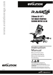 Manual Evolution RAGE3-S Mitre Saw