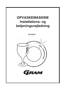 Brugsanvisning Gram DS 6200/1 Opvaskemaskine