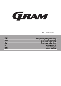 Bruksanvisning Gram KFU 3106-90/1 Kyl-frys