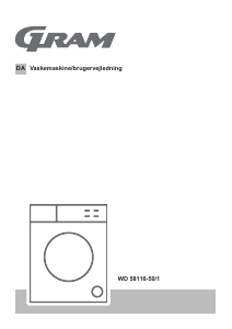 Brugsanvisning Gram WD 58116-50/1 Vaskemaskine