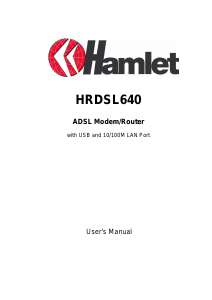 Handleiding Hamlet HRDSL640 Modem