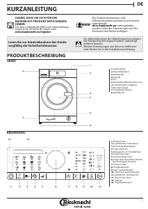 Bedienungsanleitung Bauknecht WA Eco 8280 Waschmaschine