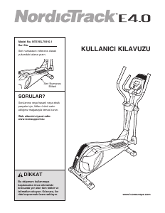 Kullanım kılavuzu NordicTrack E4.0 Eliptik bisiklet