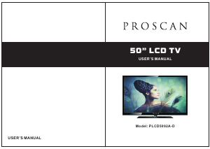 Mode d’emploi Proscan PLCD5092A-D Téléviseur LCD