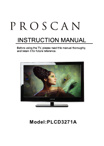 Handleiding Proscan PLCD3271A LCD televisie