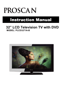 Manual Proscan PLCD3271A-B LCD Television