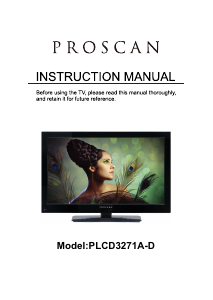 Handleiding Proscan PLCD3271A-D LCD televisie