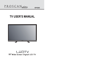 Manual Proscan EP5585 LED Television