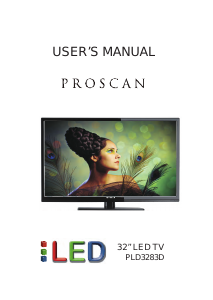 Handleiding Proscan PLD3283D LED televisie