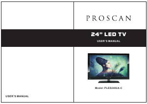 Handleiding Proscan PLED2402A-C LED televisie