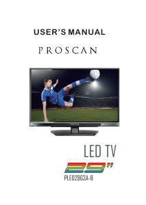 Mode d’emploi Proscan PLED2963A-B Téléviseur LED