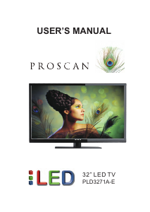 Mode d’emploi Proscan PLD3271A-E Téléviseur LED