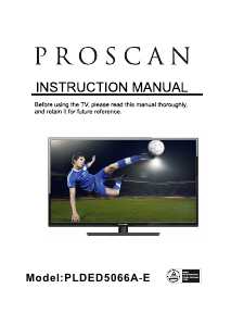 Handleiding Proscan PLDED5066A-E LED televisie